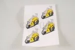 MITCHELIN SET OF 4 ROAD RACE STICKERS, ACCESSORIES