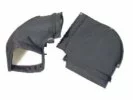 BAR MUFFS BLACK POLYESTER FLEECE LINING: BARS, GRIPS and LEVERS, ACCESSORIES