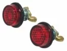 NUMBER PLATE REFLECTOR BOLTS PAIR: BIKE ACCESSORIES, WORKSHOP