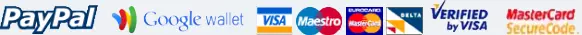 paypal, Google Checkout Acceptance Mark,visa,maestro,master card,delta, verified by visa,mastercard secure